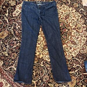 Express Stella barely boot 12 Long Women's Dark Blue Flare Jeans